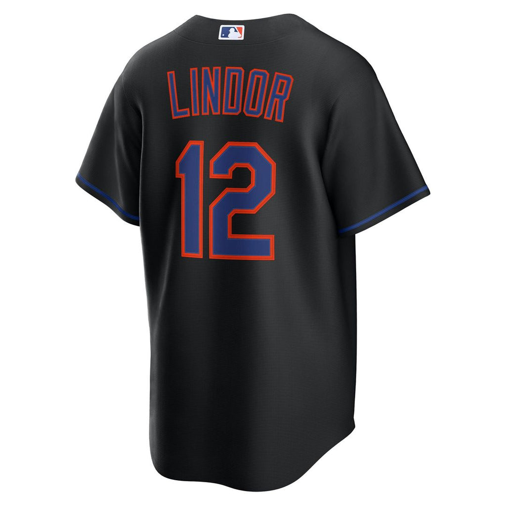 New York Mets Francisco Lindor Alternate Replica Jersey | Black