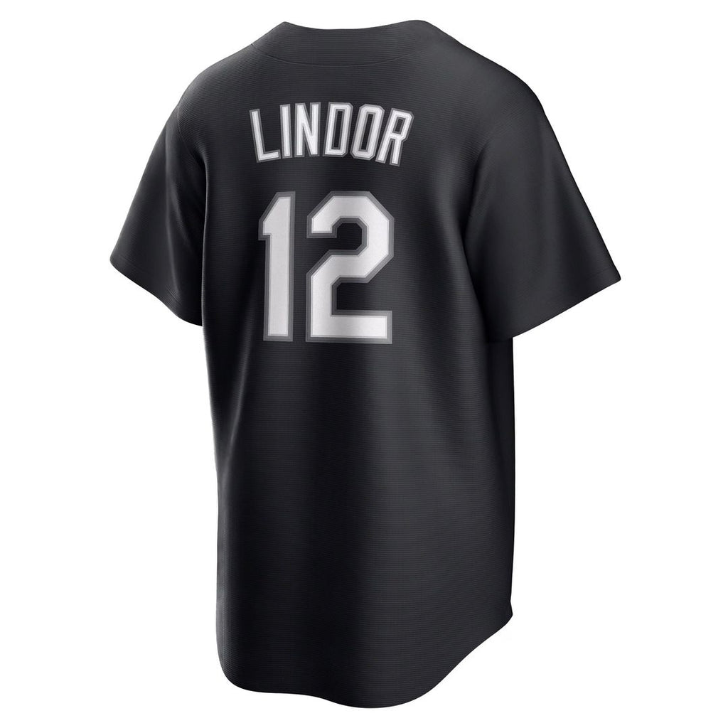 New York Mets Francisco Lindor Replica Jersey | Black