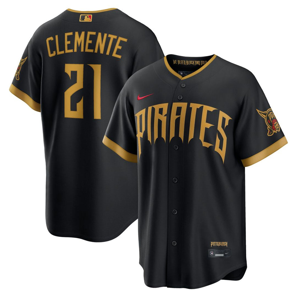 Pittsburgh Pirates Roberto Clemente 2026 City Connect Stadium Jersey | Black