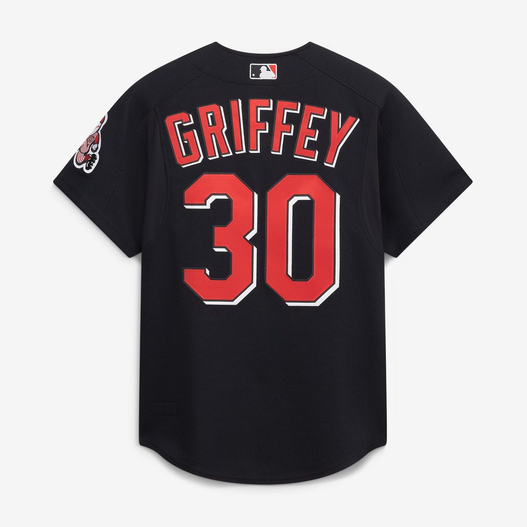 Cincinnati Reds Ken Griffey Jr. Cooperstown Authentic Mesh Batting Practice Jersey | Black