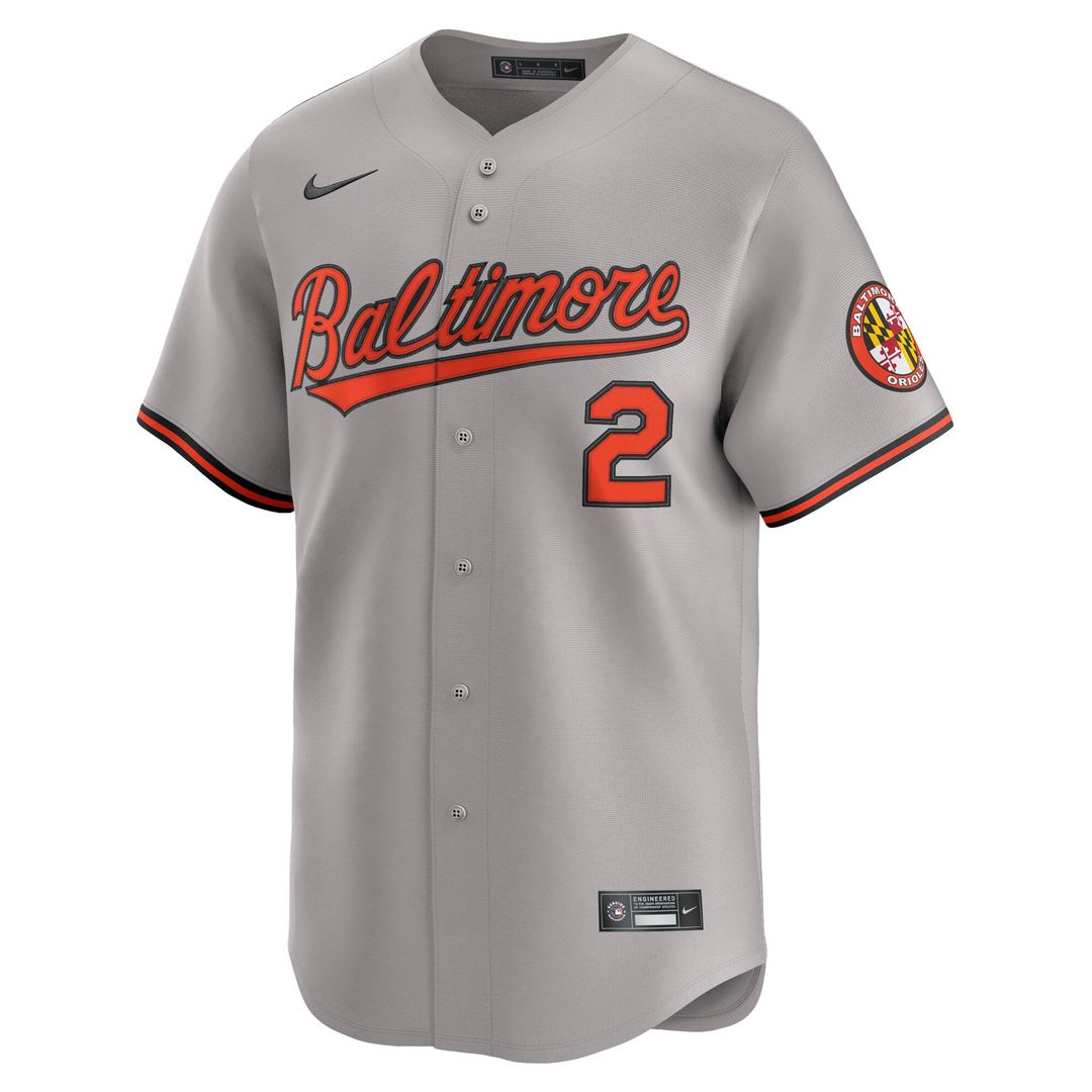 Baltimore Orioles Gunnar Henderson Road Limited Jersey | Gray