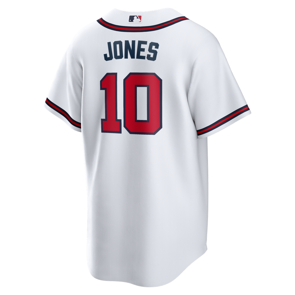 Atlanta Braves Chipper Jones Home Retired Replica Jersey | White