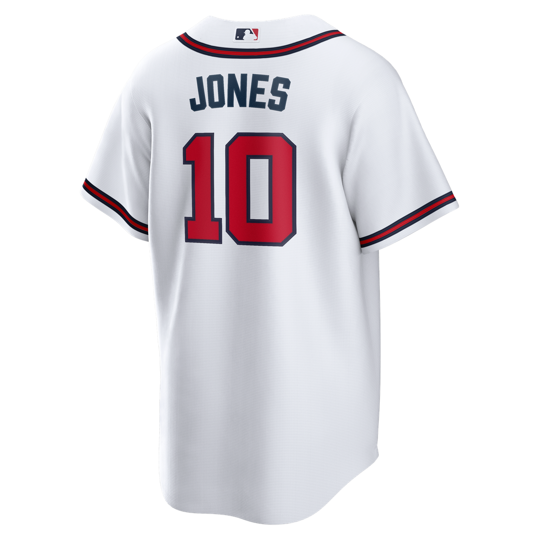 Atlanta Braves Chipper Jones Home Retired Replica Jersey | White
