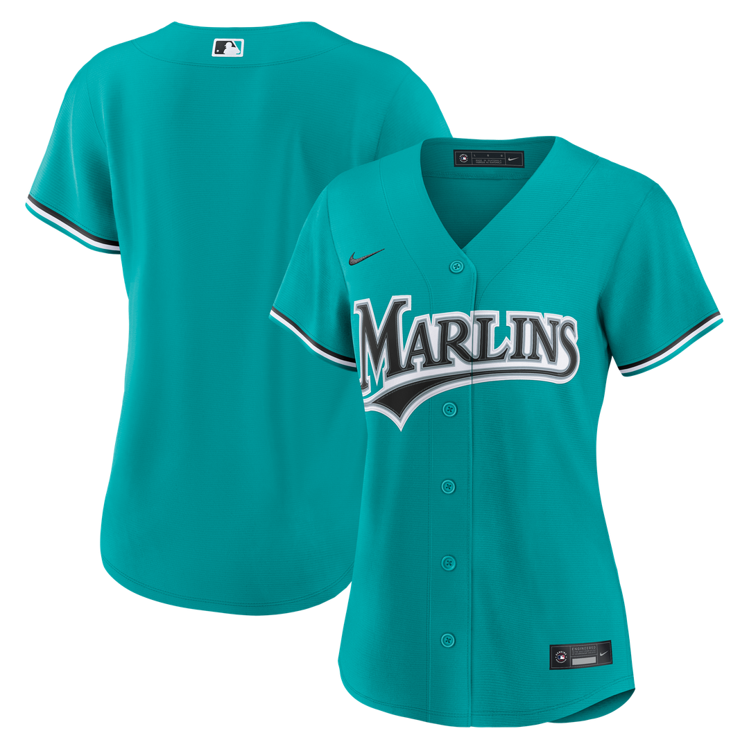 Miami Marlins Women's Alternate Replica Jersey | Teal