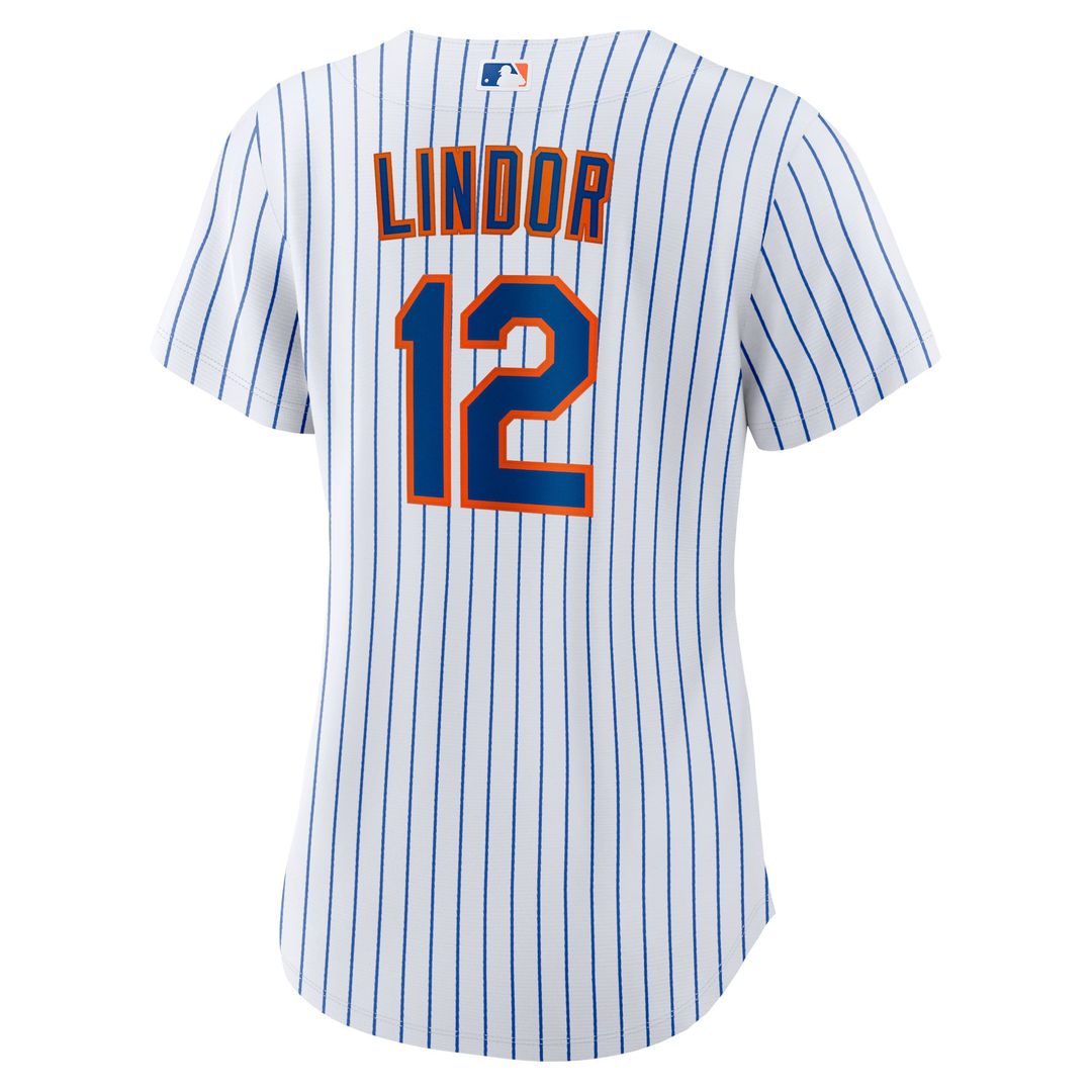 New York Mets Francisco Lindor Women's Home Replica Jersey | White