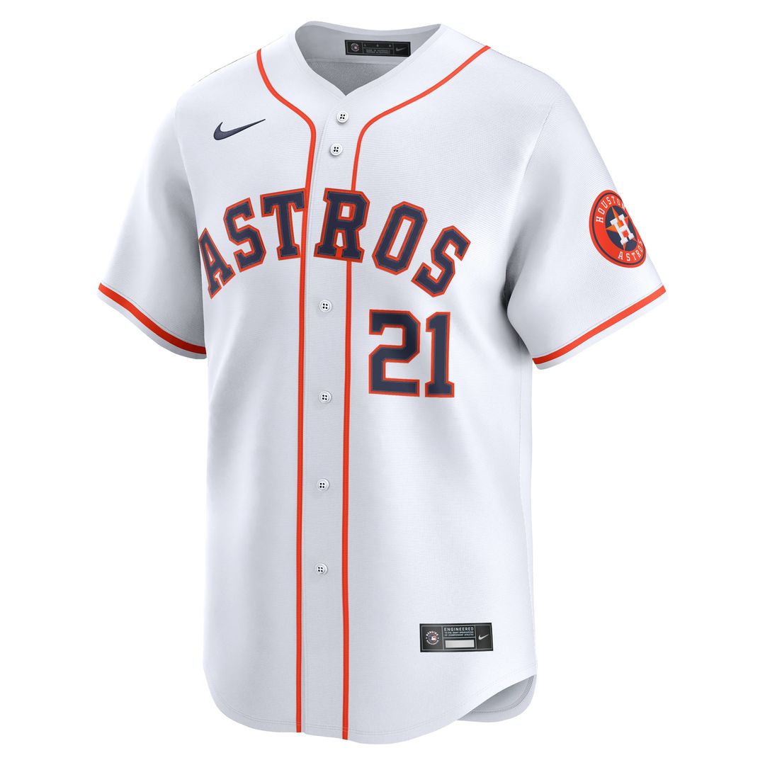 Houston Astros Yainer Diaz Home Limited Jersey | White