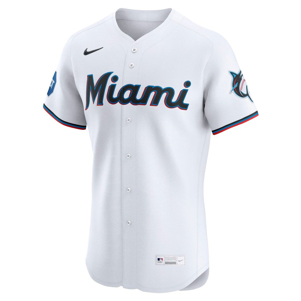 Miami Marlins Home Elite Jersey | White