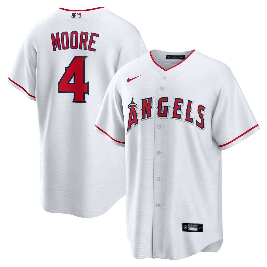 Los Angeles Angels Christian Moore Home Replica Jersey | White