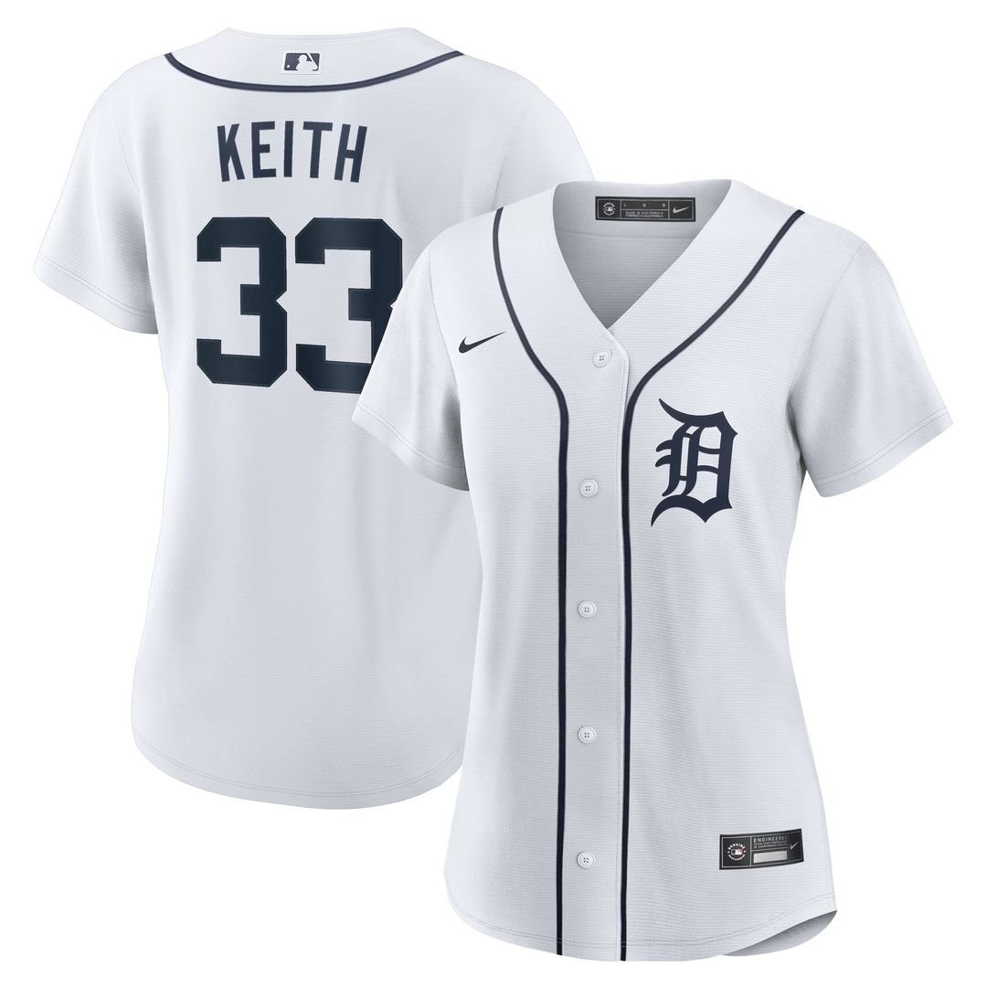 Detroit Tigers Colt Keith Women's Home Replica Jersey | White