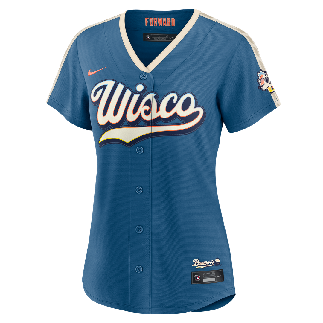 Milwaukee Brewers Women's 2026 City Connect Stadium Jersey | Mineral Blue