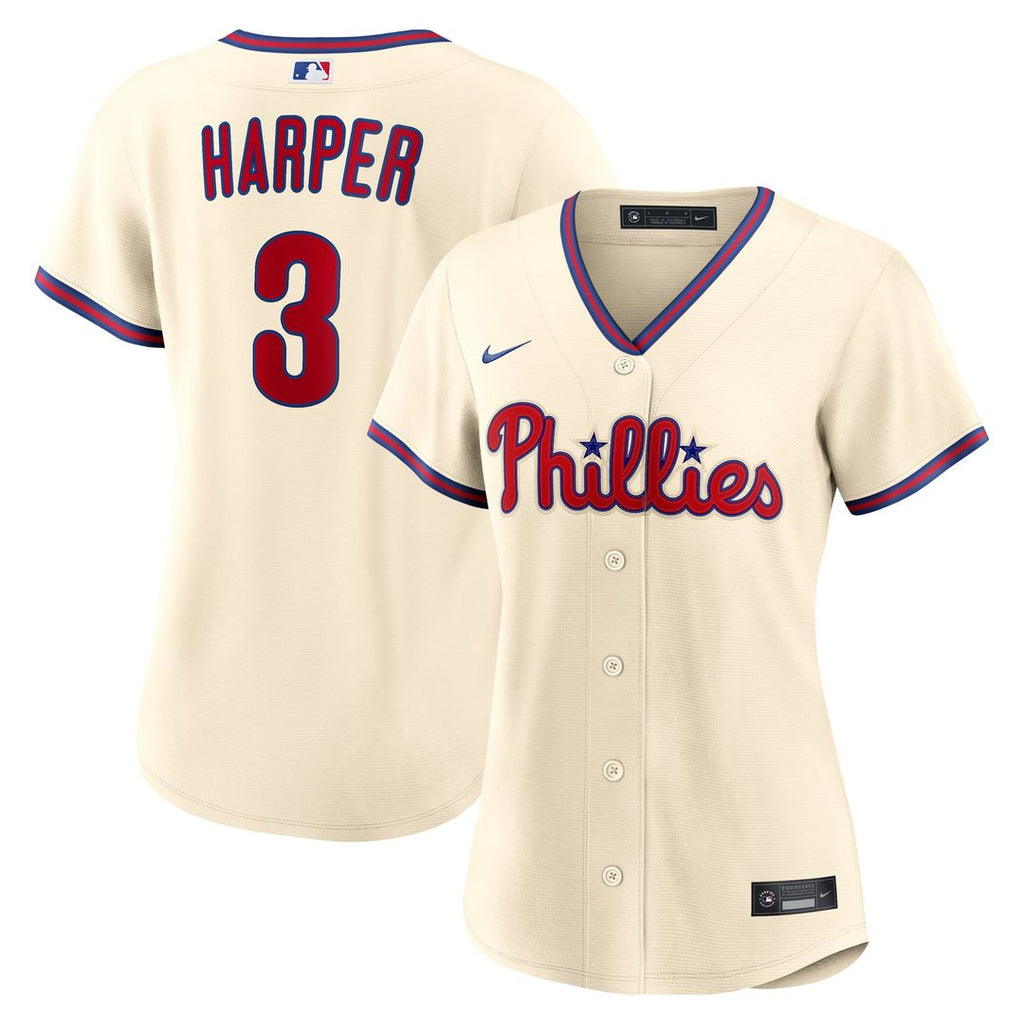 Philadelphia Phillies Bryce Harper Women's Alternate Replica Jersey | Cream
