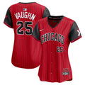 Chicago White Sox Andrew Vaughn Women's 2025 City Connect Limited Jersey | Red/Black