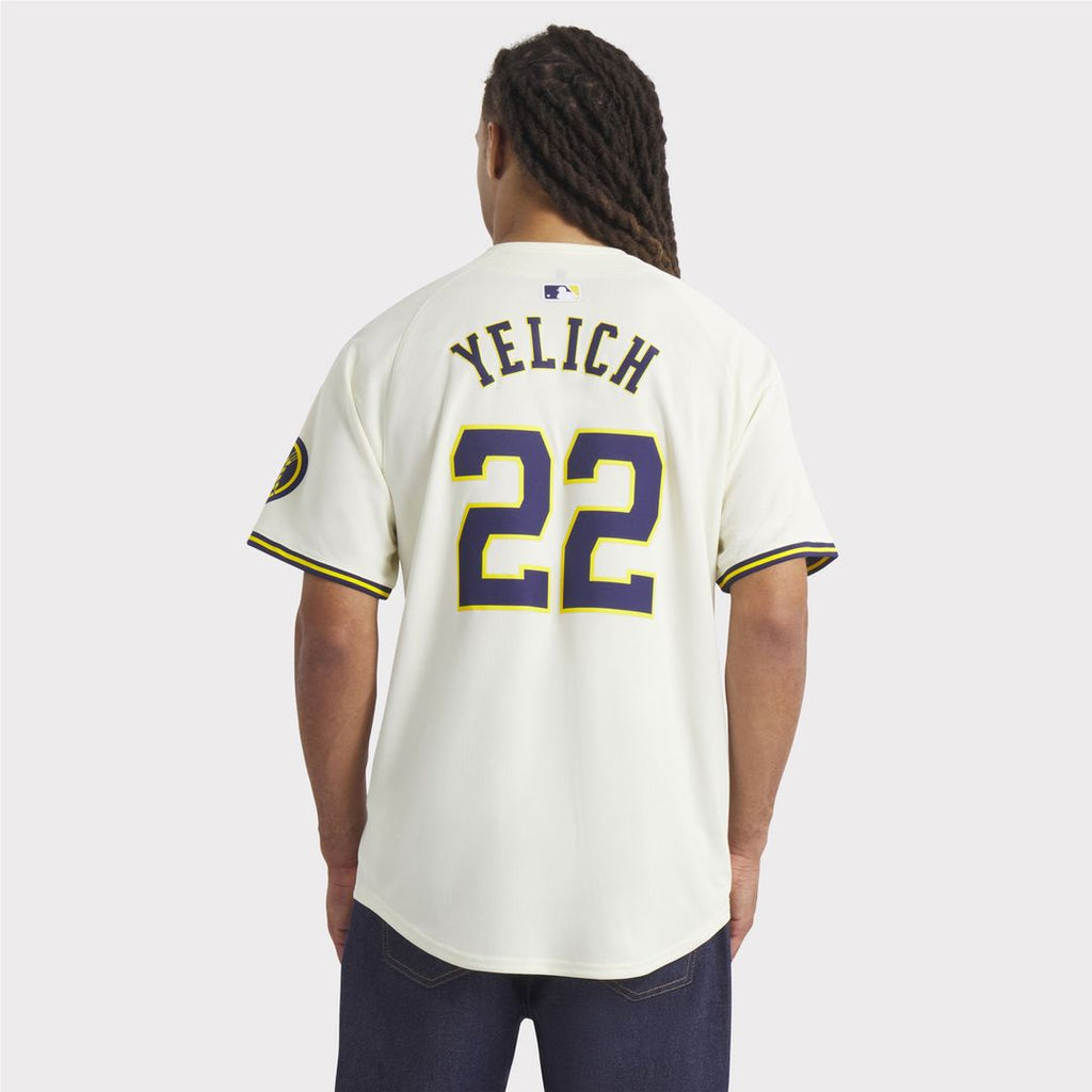 Milwaukee Brewers Christian Yelich Home Limited Jersey | Cream