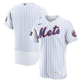 New York Mets Home Sponsor Patch Authentic Jersey | White