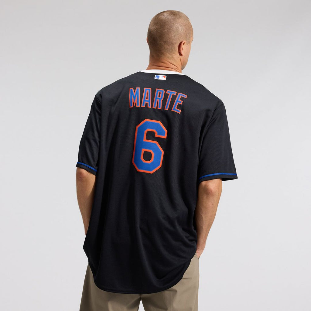 New York Mets Starling Marte Alternate Replica Jersey | Black