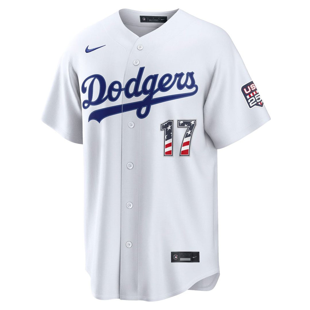 Los Angeles Dodgers Shohei Ohtani USA 250 Fourth of July Home Stadium Jersey | White