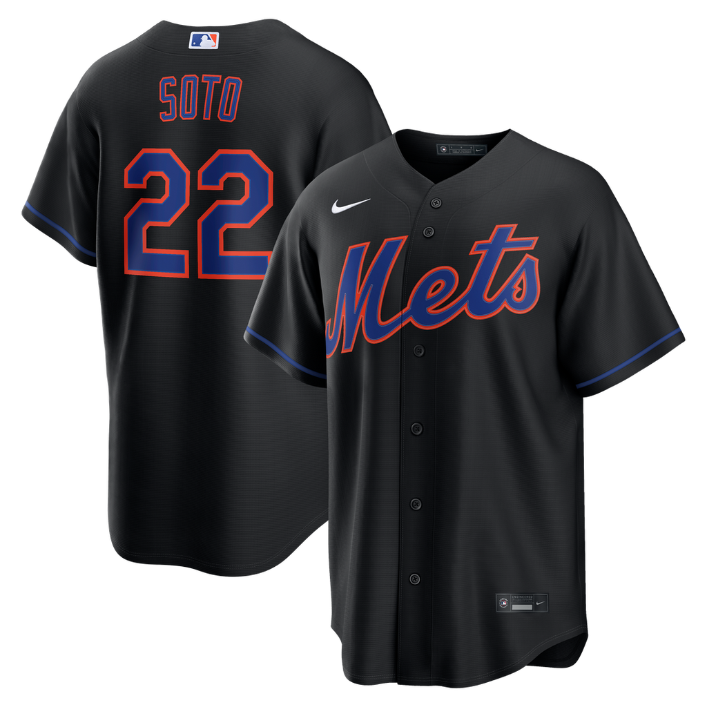 New York Mets Juan Soto Alternate Replica Jersey | Black