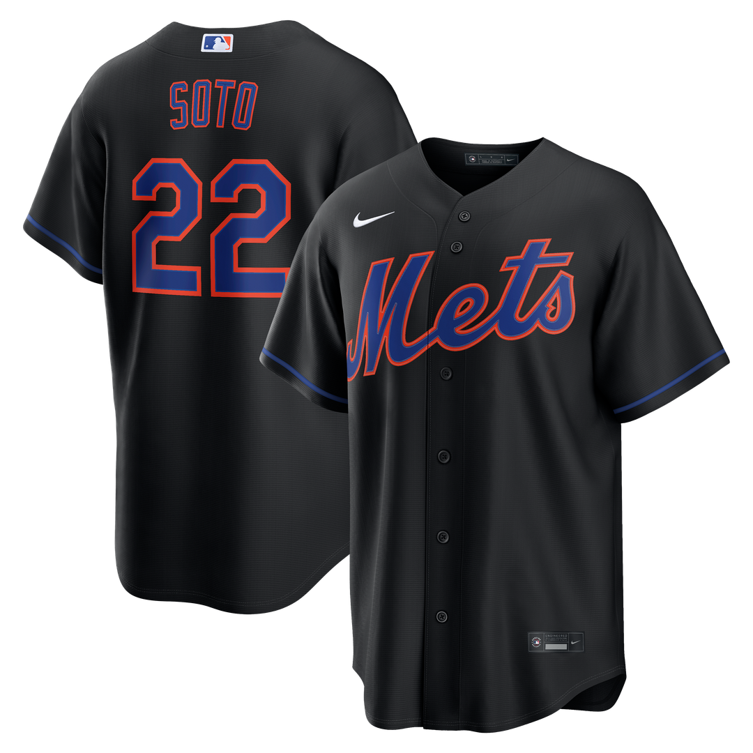 New York Mets Juan Soto Alternate Replica Jersey | Black