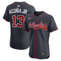 Atlanta Braves Ronald Acuña Jr. Alternate Elite Jersey | Navy