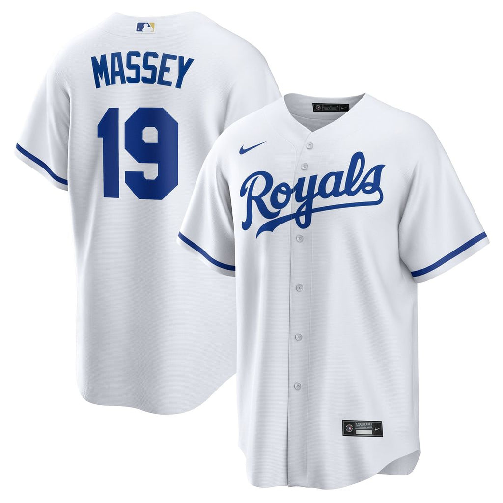 Kansas City Royals Michael Massey Home Replica Jersey | White