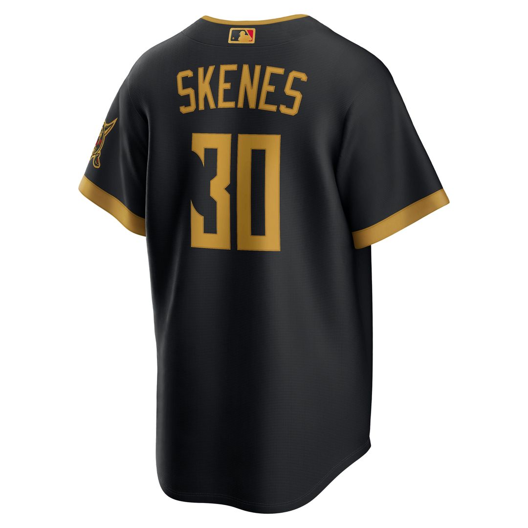 Pittsburgh Pirates Paul Skenes 2026 City Connect Stadium Jersey | Black