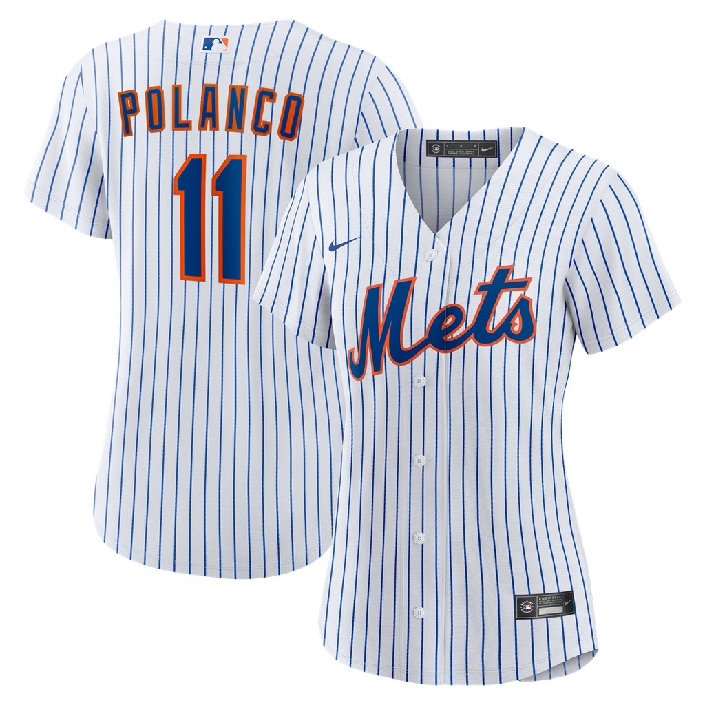 New York Mets Jorge Polanco Women's Home Replica Jersey | White