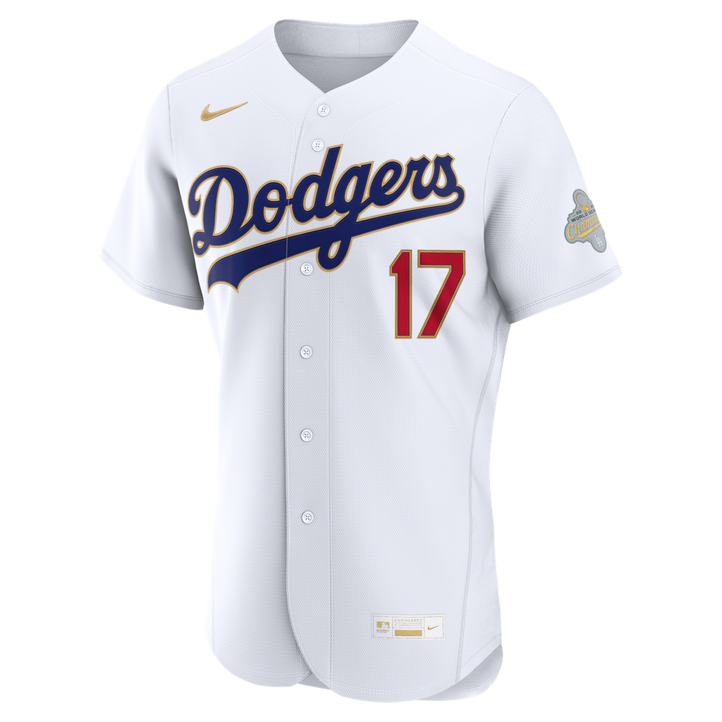 Los Angeles Dodgers Shohei Ohtani 2026 Gold Collection Authentic Jersey | White