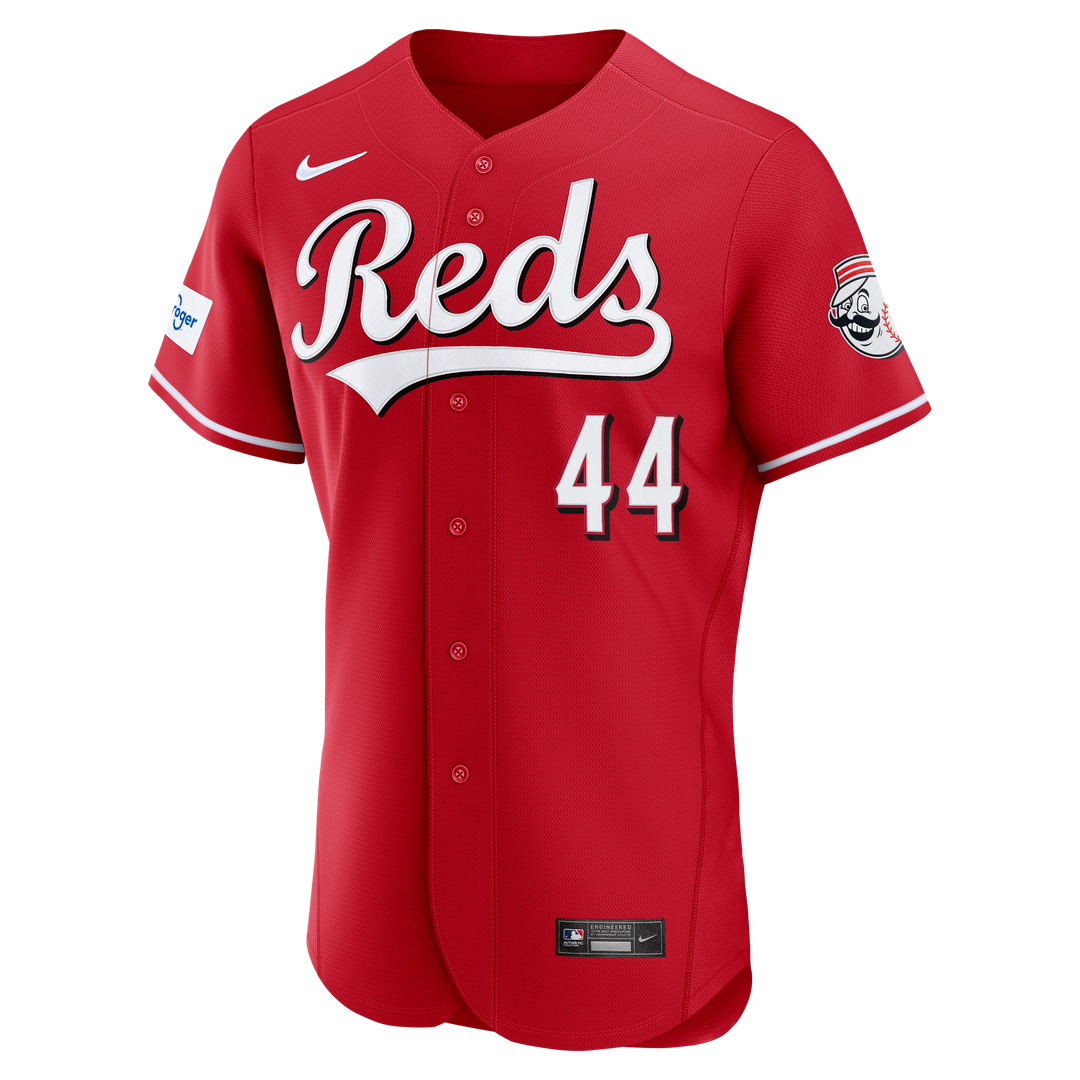 Cincinnati Reds Elly De La Cruz Alternate Authentic Sponsor Patch Jersey | Red