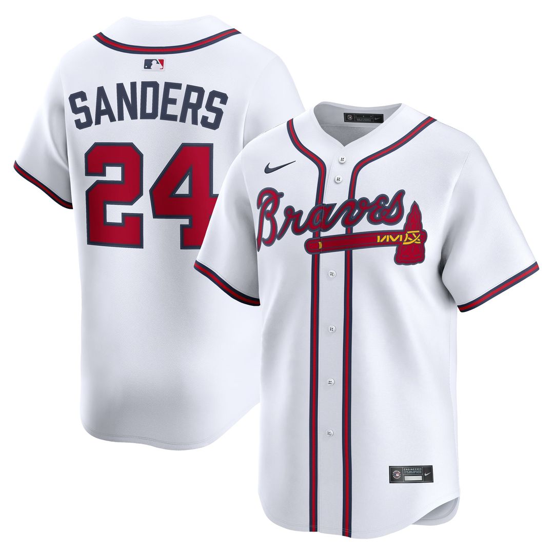 Atlanta Braves Deion Sanders Limited Jersey | White