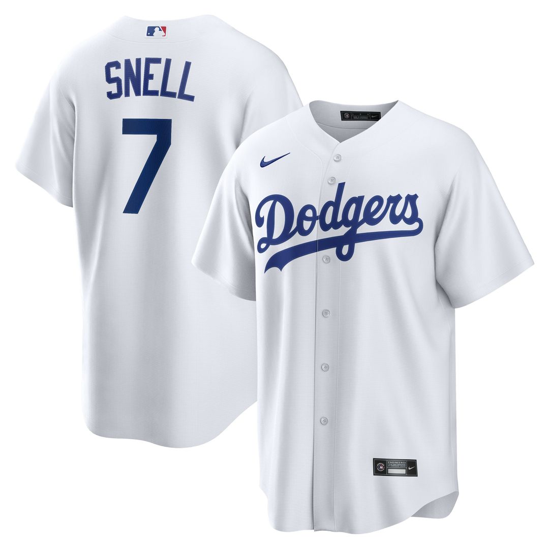 Los Angeles Dodgers Blake Snell Home Replica Jersey | White