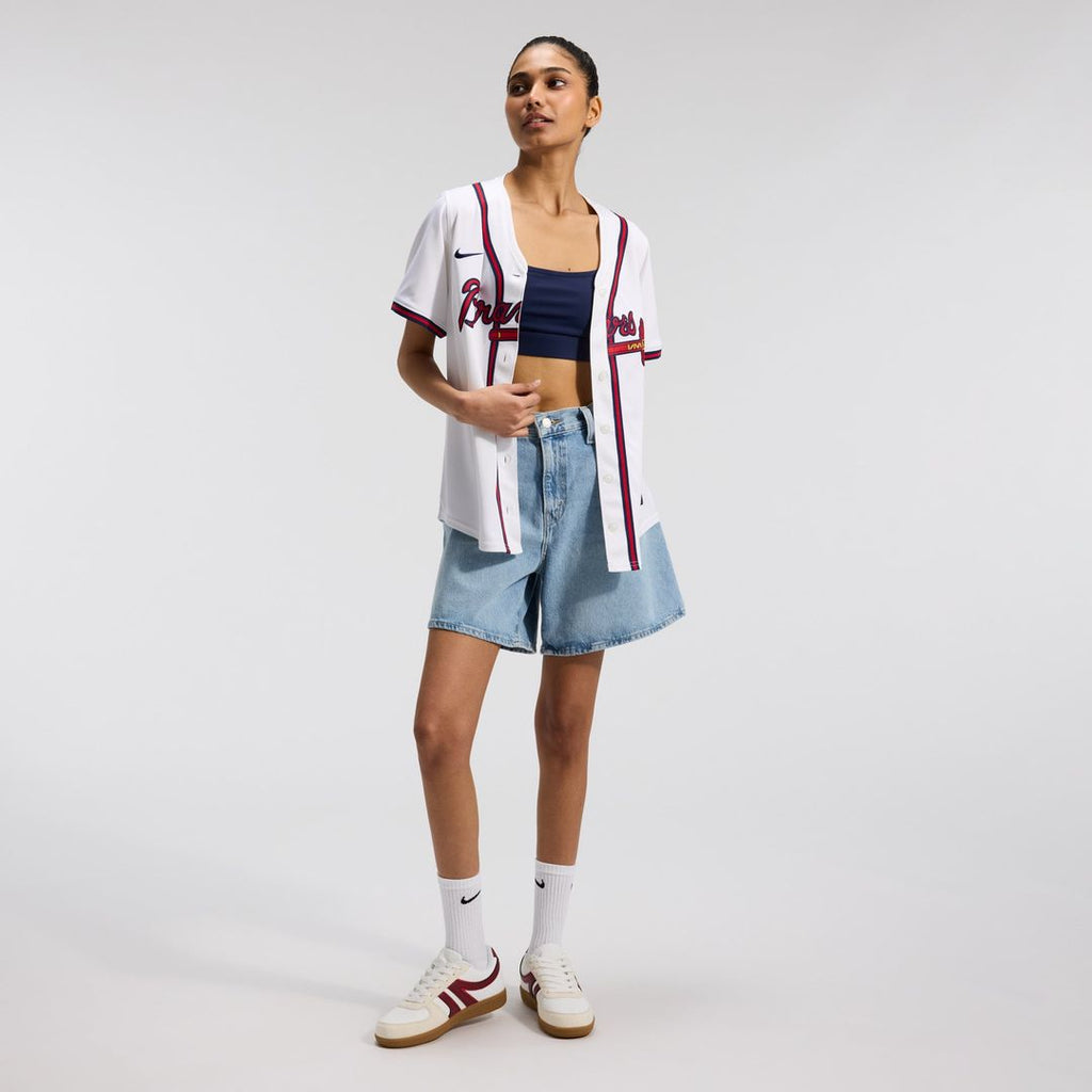 Atlanta Braves Home Women's Limited Jersey | White
