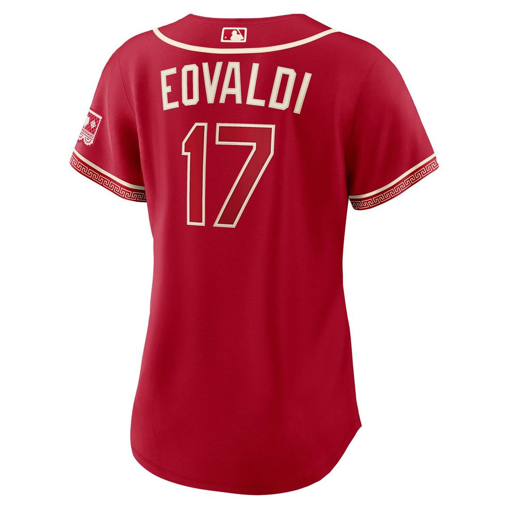 Texas Rangers Nathan Eovaldi Women's 2026 City Connect Stadium Jersey | Red
