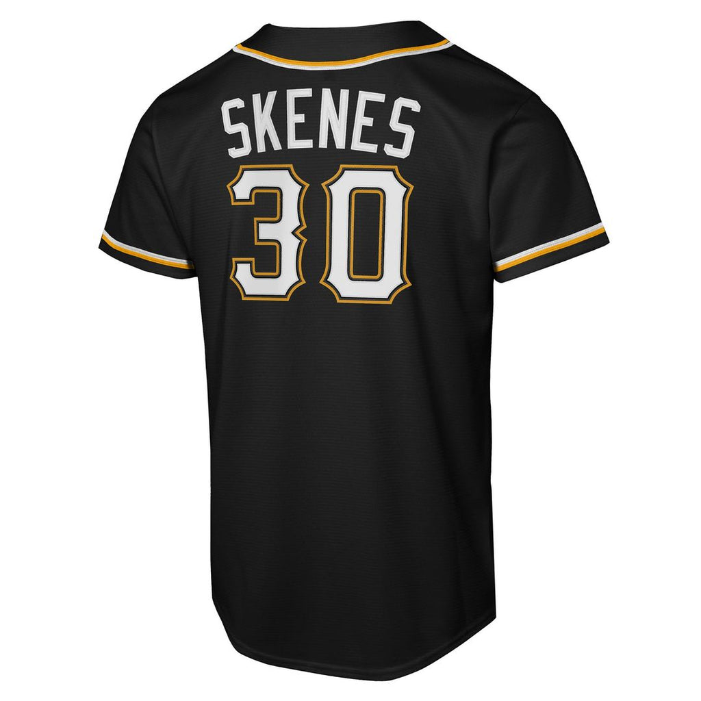 Pittsburgh Pirates Paul Skenes Youth Fashion Replica Jersey | Black