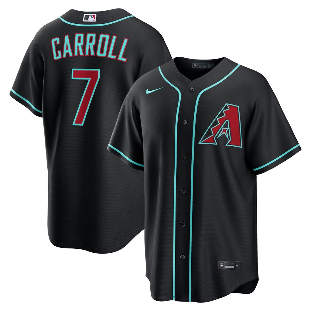 Arizona Diamondbacks Corbin Carroll Alternate Replica Jersey | Black