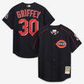 Cincinnati Reds Ken Griffey Jr. Cooperstown Authentic Mesh Batting Practice Jersey | Black