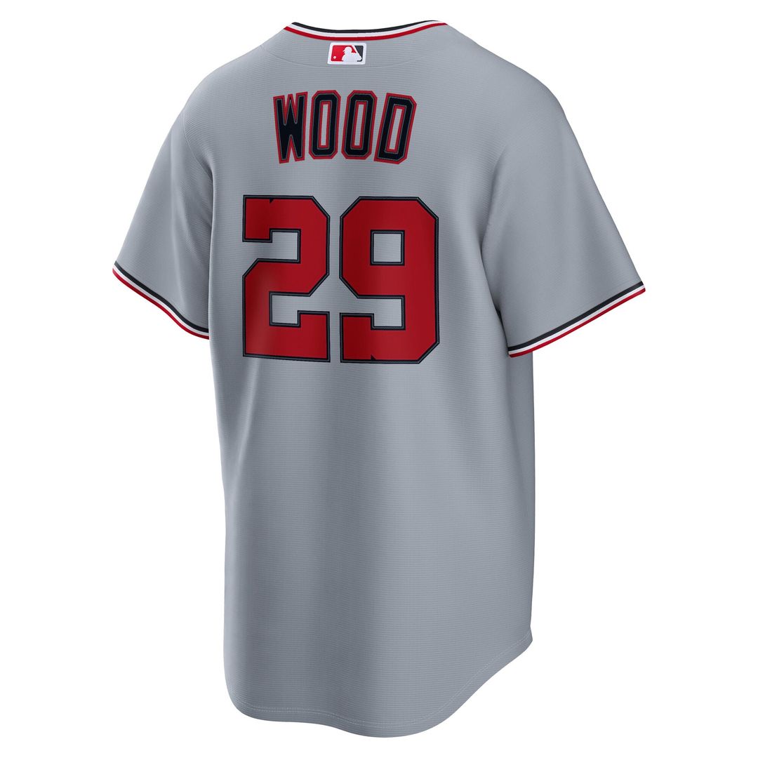 Washington Nationals James Wood Road Replica Jersey | Gray