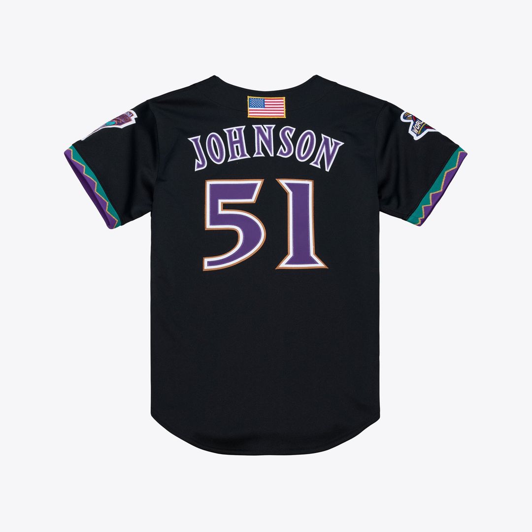 Arizona Diamondbacks Randy Johnson 2000 Throwback Authentic Jersey | Purple