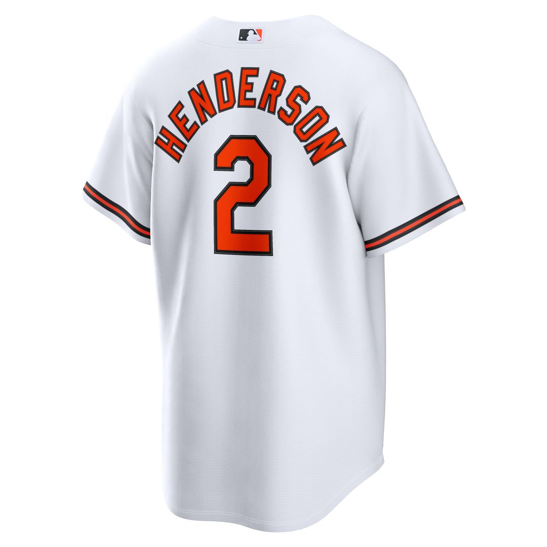 Baltimore Orioles Gunnar Henderson Home Replica Jersey | White
