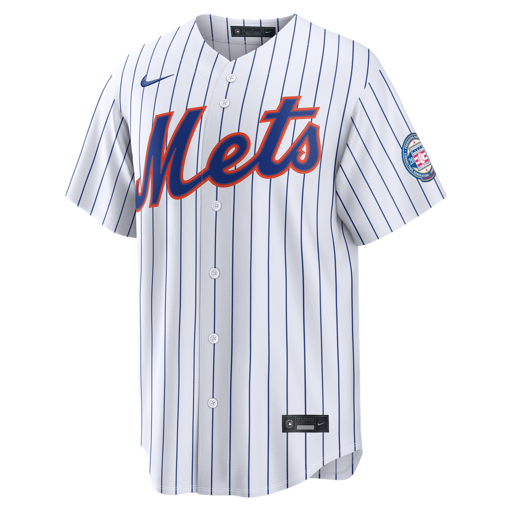 New York Mets Carlos Beltran Home Replica 2026 Hall of Fame Patch Jersey | White