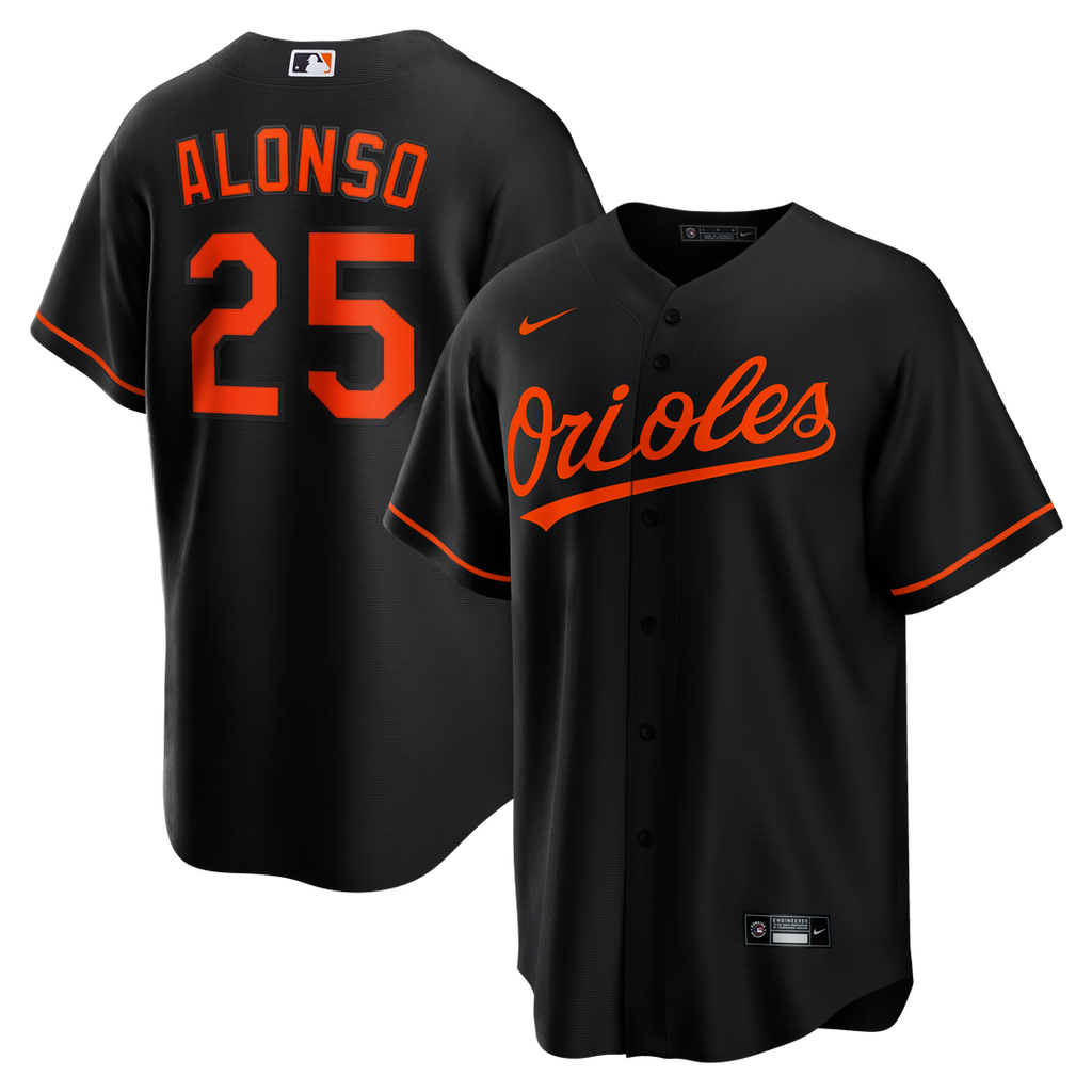 Baltimore Orioles Pete Alonso Alternate Replica Jersey | Black