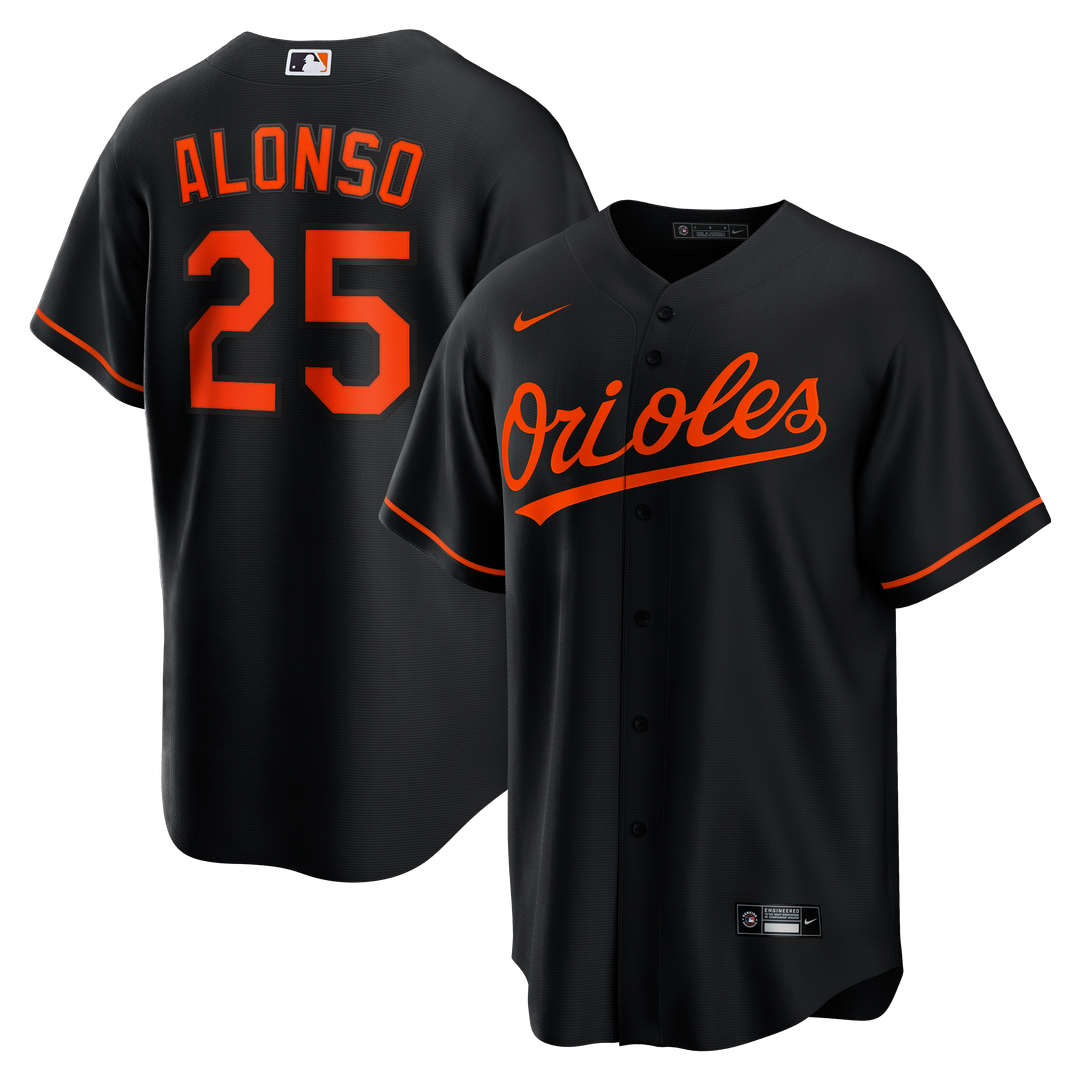 Baltimore Orioles Pete Alonso Alternate Replica Jersey | Black