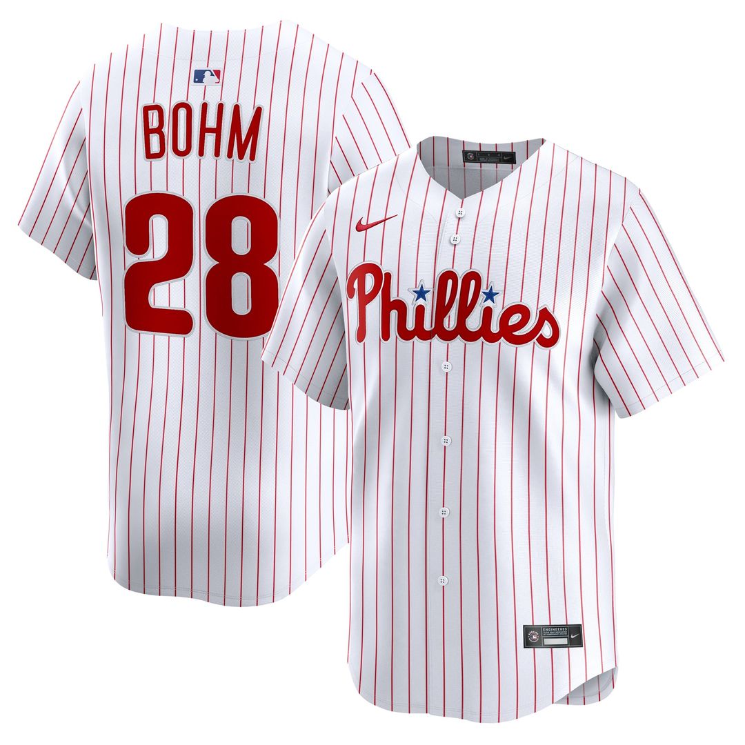 Philadelphia Phillies Alec Bohm Home Limited Jersey | White