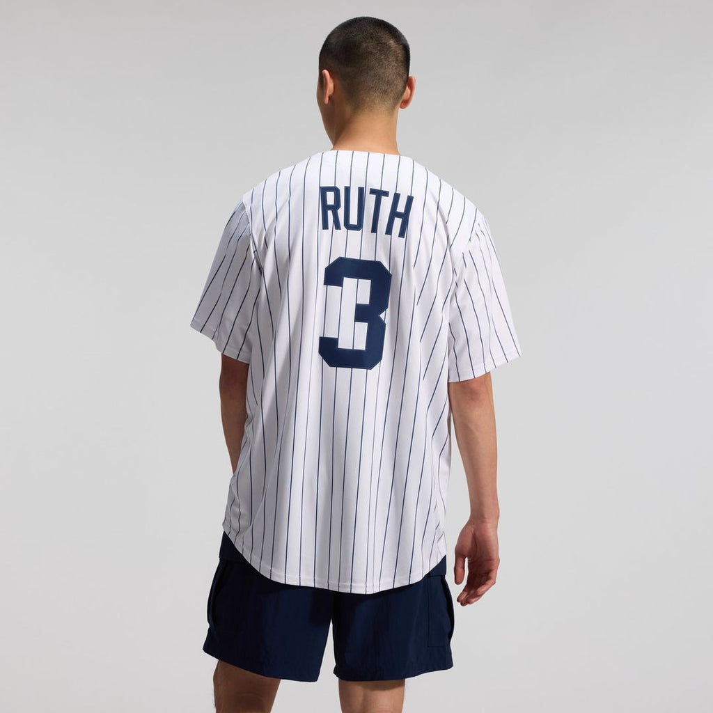 New York Yankees Babe Ruth Throwback Cooperstown Limited Jersey | White