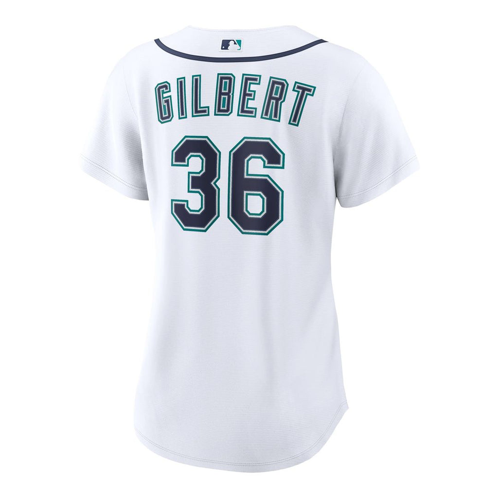 Seattle Mariners Logan Gilbert Women's Home Replica Jersey | White