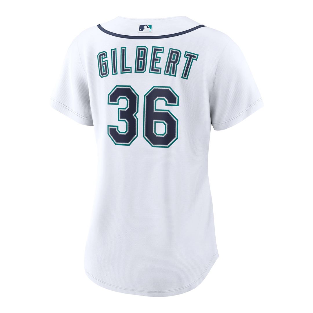 Seattle Mariners Logan Gilbert Women's Home Replica Jersey | White