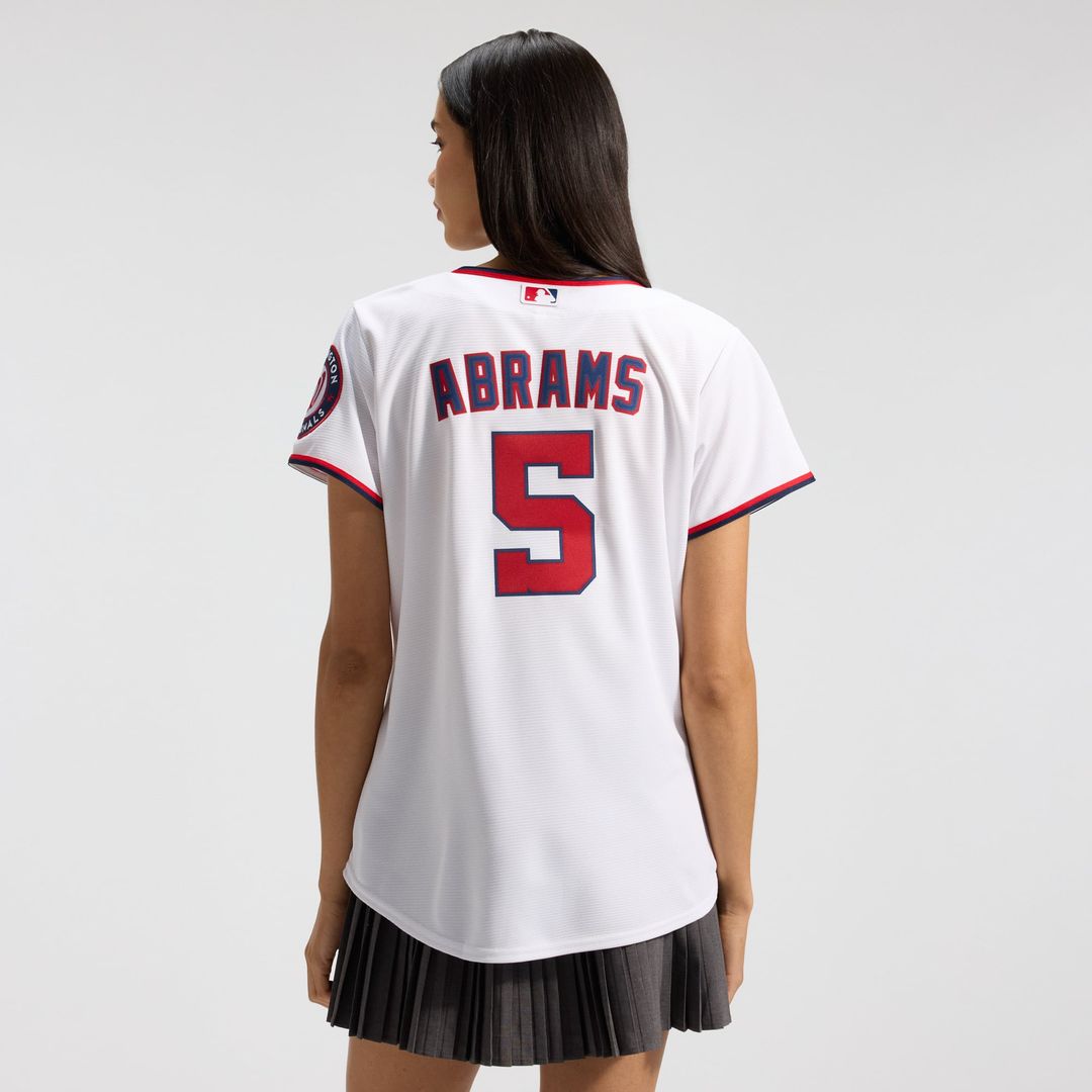Washington Nationals CJ Abrams Women's Home Replica Jersey | White