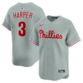 Philadelphia Phillies Bryce Harper Road Limited Jersey | Gray