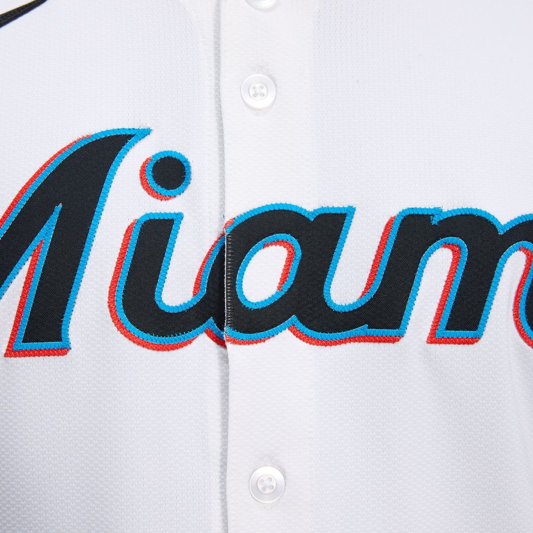 Miami Marlins Home Elite Jersey | White