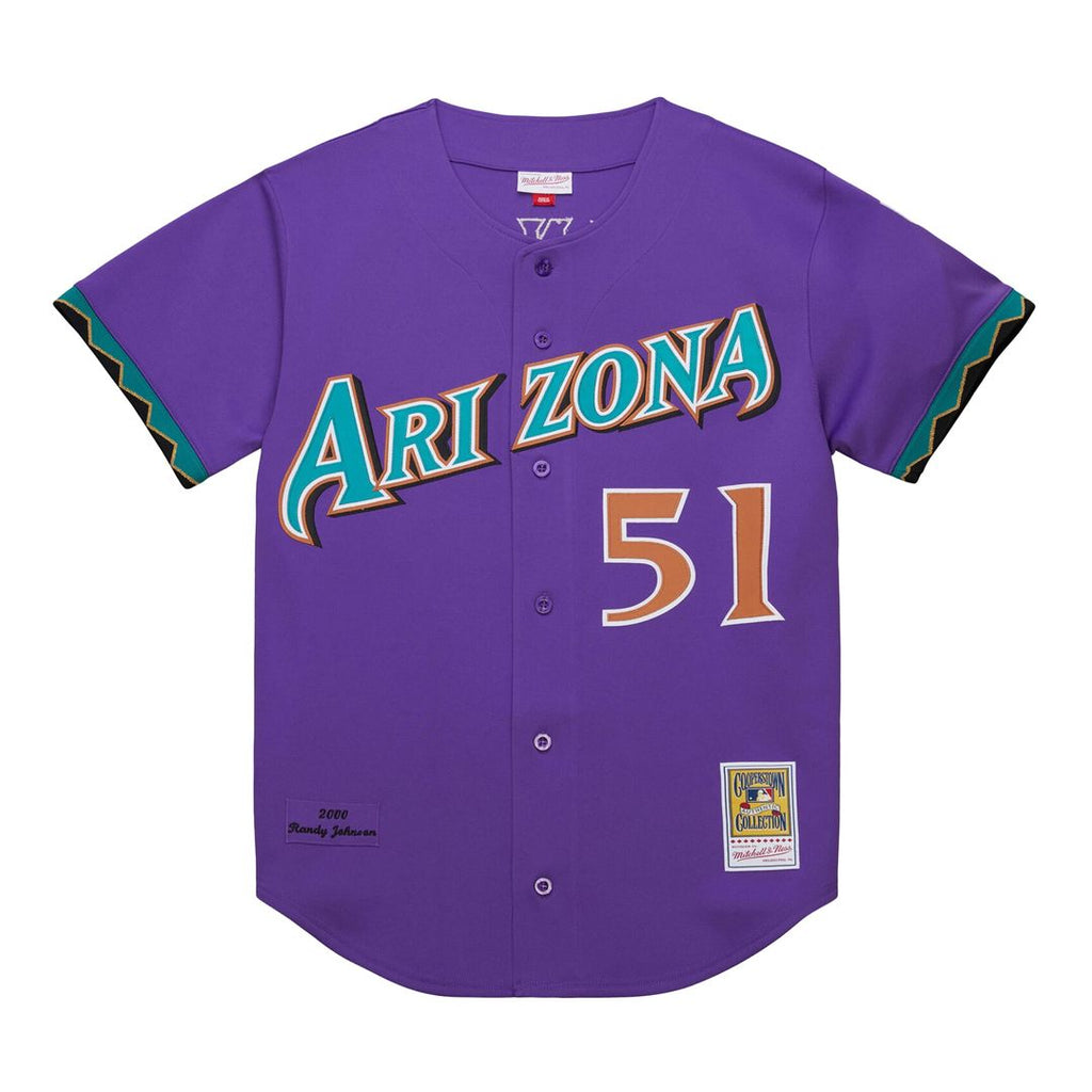 Arizona Diamondbacks Randy Johnson 2000 Throwback Authentic Jersey | Purple