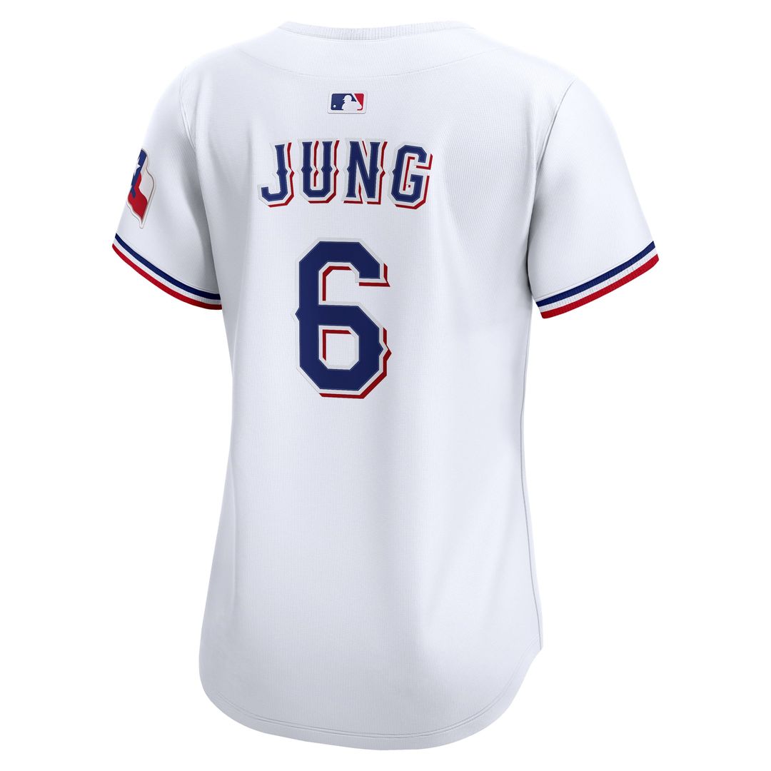 Texas Rangers Josh Jung Women's Home Limited Jersey | White